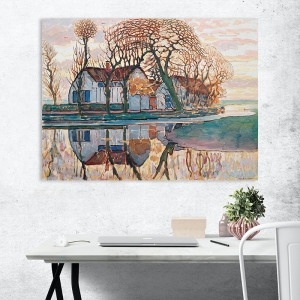 Cuadro en lienzo Piet Mondrian, Granja cerca de Duivendrecht