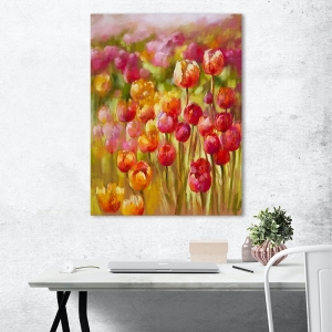 Tableau tulipes sur toile. Nel Whatmore, Mer de Tulipes