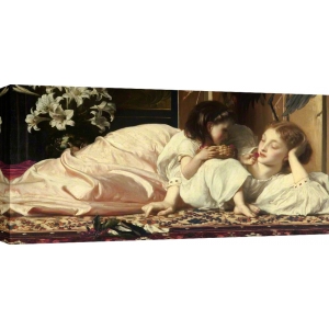 Wall art print and canvas. Frederic Leighton, Mother and Child