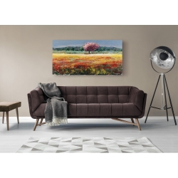 Wall art print and canvas. Luigi Florio, The Pink Tree