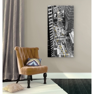 Wall art print and canvas. Setboun, Yellow taxi in Times Square, New York