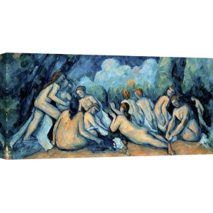 Cuadro famoso en canvas. Paul Cezanne, Las grandes bañistas (detalle)