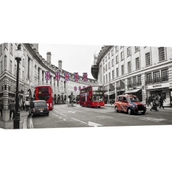 Cuadros ciudades en canvas. Bus y taxi in Oxford Street, Londres