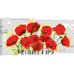 Leinwanddruck mit modernen Blumen. Serena Biffi, French Poppies