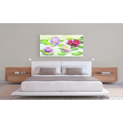 Wall art print and canvas. Teo Rizzardi, Waterlilies