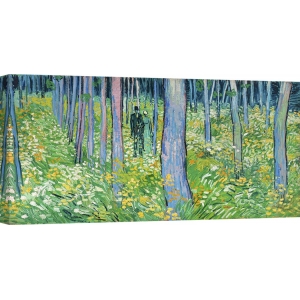 Wall art print and canvas. Vincent van Gogh, Undergrowth with two figures