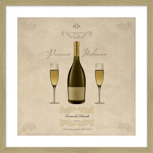 Wall art print and canvas. Sandro Ferrari, Italian Prosecco