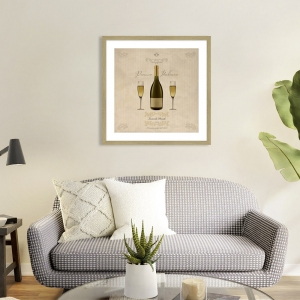 Wall art print and canvas. Sandro Ferrari, Italian Prosecco