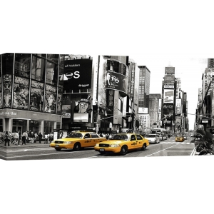 Wall art print and canvas. Taxi in Times Square, New York