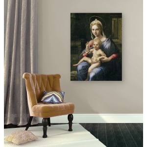 Leinwandbilder. Giulio Romano, Jungfrau und Kind 