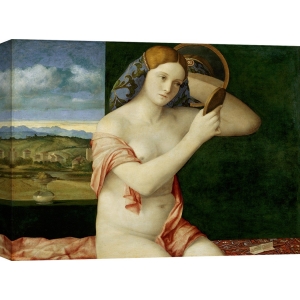 Cuadro en canvas. Giovanni Bellini, Joven desnuda al espejo