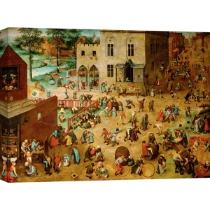 Wall art print and canvas. Bruegel the Elder, Children’s Games