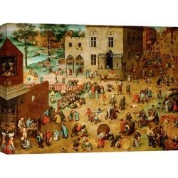 Wall art print and canvas. Bruegel the Elder, Children’s Games