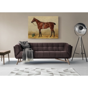 Wall art print and canvas. Emil Volkers, Bay in a stable
