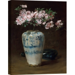 Wall art print and canvas. William Merritt Chase, Pink Azalea – Chinese Vase
