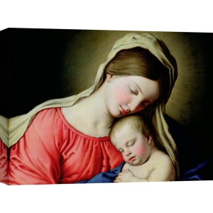 Quadro, stampa su tela. Sassoferrato, Beata Vergine con Bambino (dettaglio)
