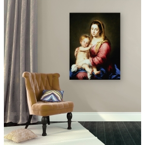 Tableau sur toile. Bartolomé Esteban Murillo, Vierge avec enfant