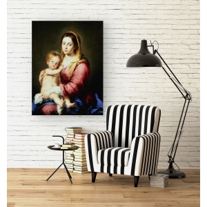 Wall art print and canvas. Bartolomé Esteban Murillo, The Virgin and Child