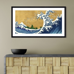 Tableau Japonais. Hokusai, La grande vague de Kanagawa