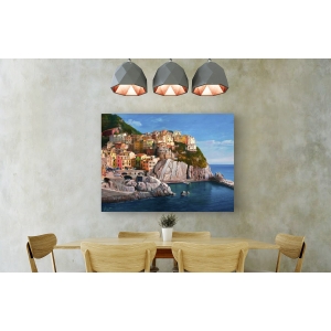 Tableau sur toile. Adriano Galasso, Manarola (Le Cinque Terre)