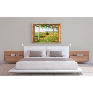 Wall art print and canvas. Andrea Del Missier, Window on the countryside