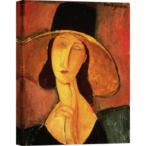 Quadro, stampa su tela. Amedeo Modigliani, Ritratto di Jeanne Hebuterne