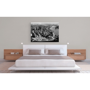 Wall art print and canvas. Aerial View of Manhattan