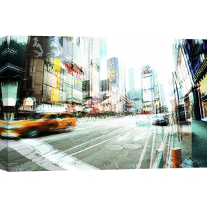 Quadro, stampa su tela. Peter Berry, Times Square Multiexposure II