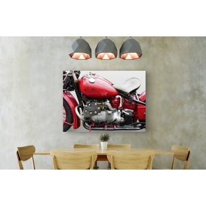 Quadro, stampa su tela. Gasoline Images, Vintage American motorbike