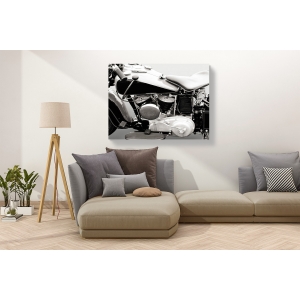 Wall art print and canvas. Gasoline Images, Vintage American V-Twin engine