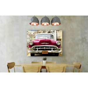 Quadro, stampa su tela. Gasoline Images, Classic American car in Habana, Cuba