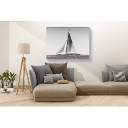 Wall art print and canvas. Classic racing sailboat