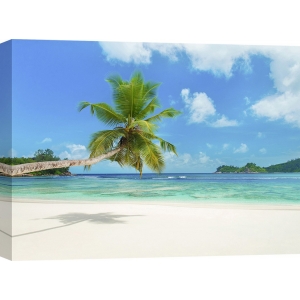 Quadro, stampa su tela. Spiaggia tropicale, Seychelles (dettaglio)