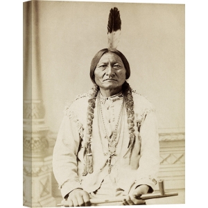 Leinwandbilder. Anonym, Indianer – Toro Seduto, Lakota, 1885