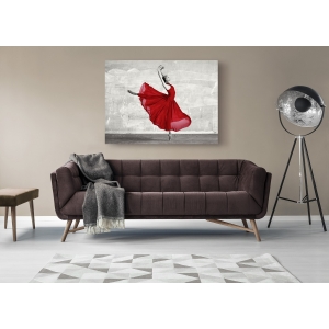 Quadro, stampa su tela. Haute Photo Collection, Ballerina in rosso