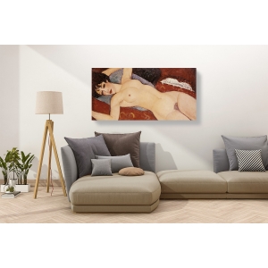 Wall art print and canvas. Amedeo Modigliani, Reclining Nude (detail)