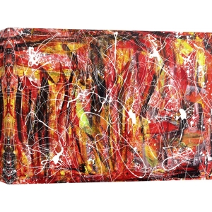 Cuadro abstracto moderno en canvas. Bob Ferri, Games in the sun