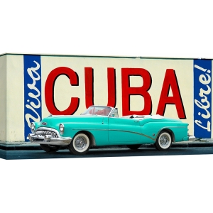 Cuadro de coches en canvas. Gasoline Images, Cuba Libre, Avana