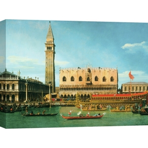 Leinwandbilder. Canaletto, Der Bucintoro am Pier am Himmelfahrtstag