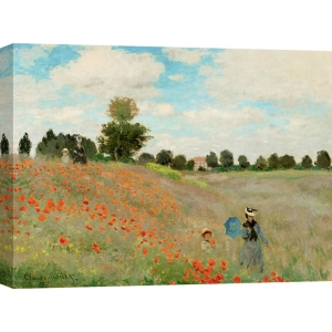 Wall art print and canvas. Claude Monet, Poppies