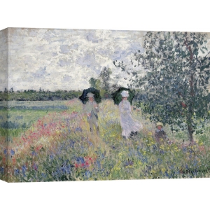 Wall art print and canvas. Claude Monet, Promenade prés d’Argenteuil