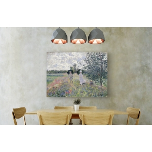 Cuadro en canvas. Claude Monet, Promenade prés d’Argenteuil