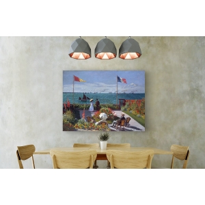 Tableau sur toile. Claude Monet, Terrasse à Sainte-Adresse 