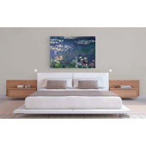 Wall art print and canvas. Claude Monet, Waterlilies: Green Reflections