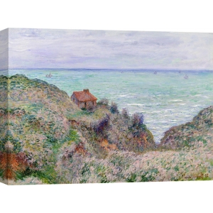 Quadro, stampa su tela. Claude Monet, La cabina dei doganieri