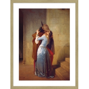 Wall art print and canvas. Francesco Hayez, The Kiss