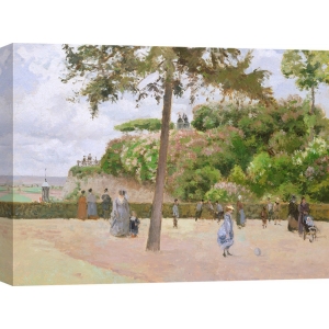 Leinwandbilder. Camille Pissarro, Der öffentliche Garten bei Pontoise
