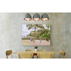 Wall art print and canvas. Camille Pissarro, The Public Garden at Pontoise