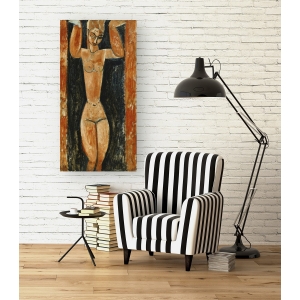 Wall art print and canvas. Amedeo Modigliani, Caryatid