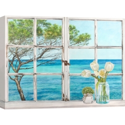 Cuadros ventana en canvas. Remy Dellal, Mediterranée